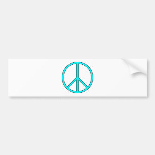 Vredessymbool: hou van hippie tegen oorlog bumpersticker