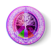 Vredessymbool in regenboogkleuren