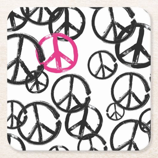 Vredessymbool Kartonnen Onderzetters (Voorkant)