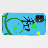 Vredessymbool met harten iPhone 5 Hoesje (Achterkant (horizontaal))