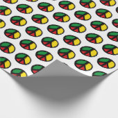 Vredessymbool met reagenskleuren cadeaupapier (Hoek)