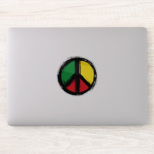Vredessymbool met reagenskleuren sticker (Computer)