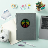 Vredessymbool met reagensstijl sticker (iPad Cover)