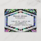 Vredessymbool met vrede, harmonie, evenwicht visitekaartje (Achterkant)