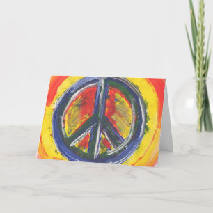 Vredessymbool notecards kaart