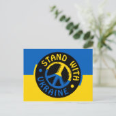 Vredessymbool Oekraïne Briefkaart (Staand voorkant)