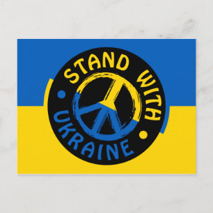 Vredessymbool Oekraïne Briefkaart