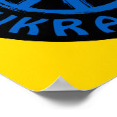 Vredessymbool Oekraïne Poster (Hoek)