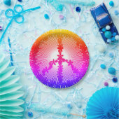 Vredessymbool Papieren Bordje (Feest)