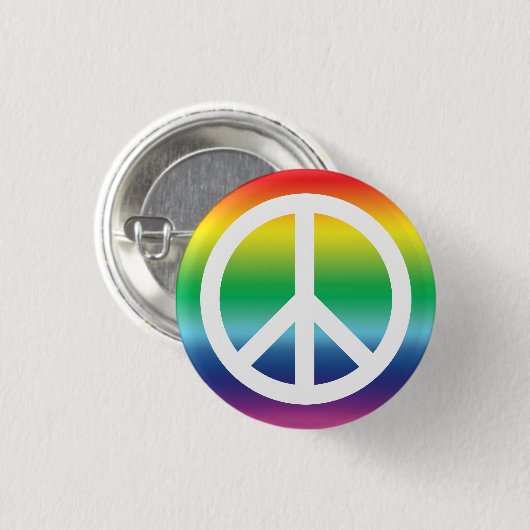 Vredessymbool: pride lgbt lgbtq homo-regenboog ronde button 3,2 cm (Voorkant /achterkant)