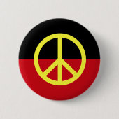 Vredessymbool Ronde Button 5,7 Cm (Voorkant)