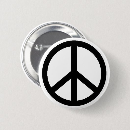 vredessymbool ronde button 5,7 cm (Voorkant /achterkant)