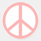 vredessymbool ronde sticker (Voorkant)