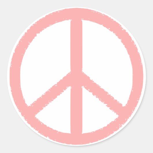 vredessymbool ronde sticker (Voorkant)