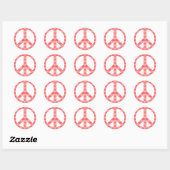 Vredessymbool Ronde Sticker (Vel)