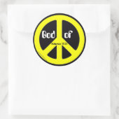 Vredessymbool Ronde Sticker (Tas)