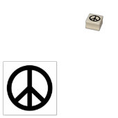 Vredessymbool Rubberstempel (Gestempeld)