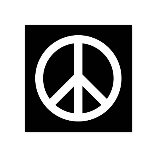 VREDESSYMBOOL RUBBERSTEMPEL (Afrduk)