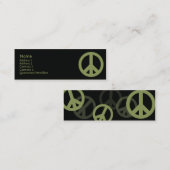 Vredessymbool - Skinny Mini Visitekaartje (Voorkant / Achterkant)