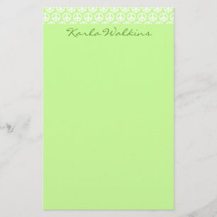 Vredessymbool Stationery Briefpapier