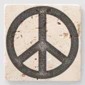 Vredessymbool Stenen Onderzetter (Voorkant)