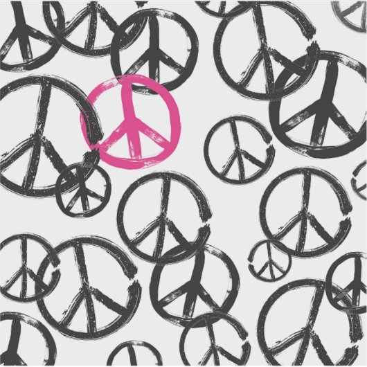 Vredessymbool Sticker (Voorkant)