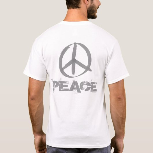 Vredessymbool T-shirt (Achterkant)