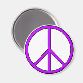 Vredessymbool teken Liefde Hippie Anti Oorlog Prot Magneet (Voorkant / Achterkant)