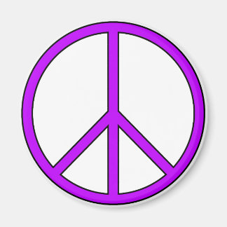 Vredessymbool teken Liefde Hippie Anti Oorlog Prot Magneet