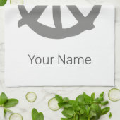 Vredessymbool  teken voor vreedzame hippie theedoek (Gevouwen)