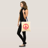 vredessymbool tote bag (Voorkant (model))