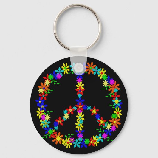 Vredessymbool ventilator sleutelhanger (Voorkant)