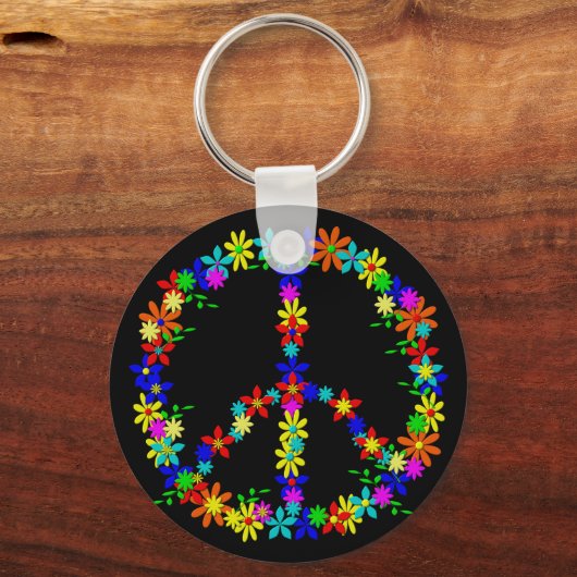 Vredessymbool ventilator sleutelhanger (Voorkant)