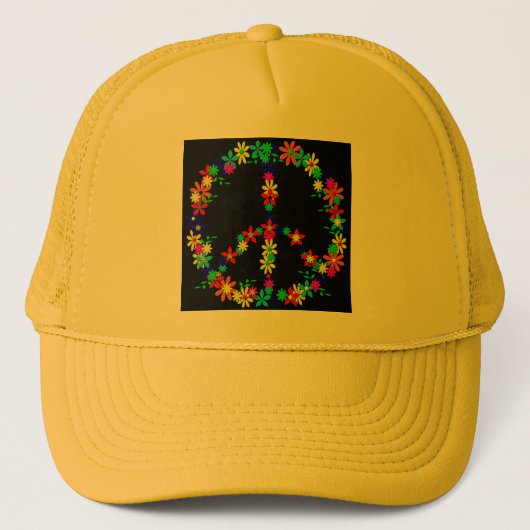 Vredessymbool ventilator trucker pet (Voorkant)