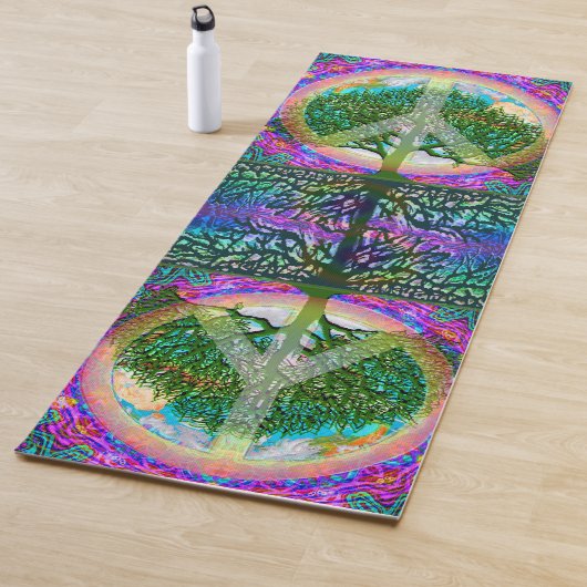 Vredessymbool voor het leven Namaste Yoga Mat (In situ)