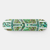 Vredessymbool, Yin Yang, boom van het leven in het Skateboard (Horizontaal)