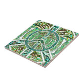 Vredessymbool, Yin Yang, boom van het leven in het Tegeltje (Zijkant)