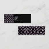 Vredessymbool (zwart) - visitekaartje (Voorkant / Achterkant)