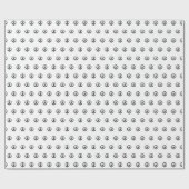 Vredessymbool zwart-wit polka dot patroon cadeaupapier (Vlak)