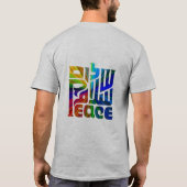 Vredestaal/3 talen t-shirt (Achterkant)
