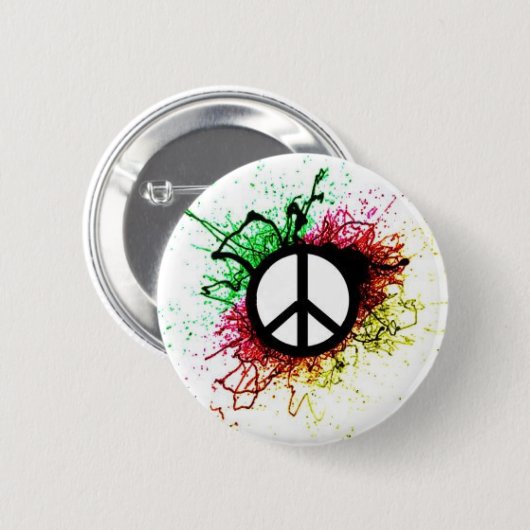 vredesteken 1 ronde button 5,7 cm (Voorkant /achterkant)