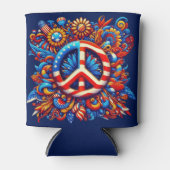 Vredesteken-4 juli-Onafhankelijkheidsdag-Groovy Blikjeskoeler (Voorkant)