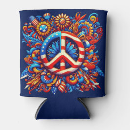 Vredesteken-4 juli-Onafhankelijkheidsdag-Groovy Blikjeskoeler