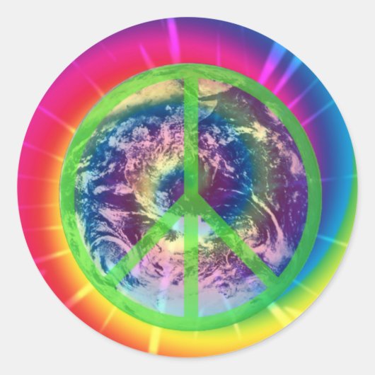 Vredesteken, Aarde en de kleurstof Sticker (Voorkant)