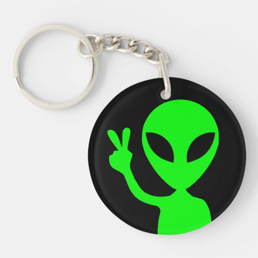 Vredesteken Alien Sleutelhanger (Voorkant)