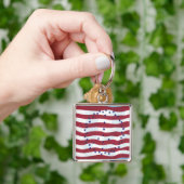Vredesteken Amerikaanse vlag Sleutelhangers (Hand)