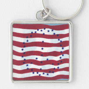 Vredesteken Amerikaanse vlag Sleutelhangers