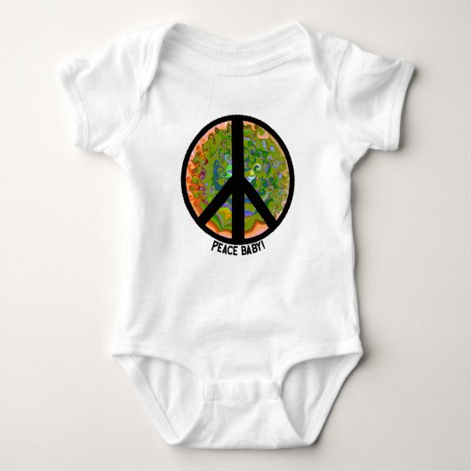 Vredesteken baby baby een stuk geschenk romper (Voorkant)