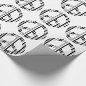 VREDESTEKEN BAR CODE Hippie Barcode Patroon Ontwer Cadeaupapier (Hoek)