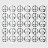 VREDESTEKEN BAR CODE Hippie Barcode Patroon Ontwer Cadeaupapier (Vlak)